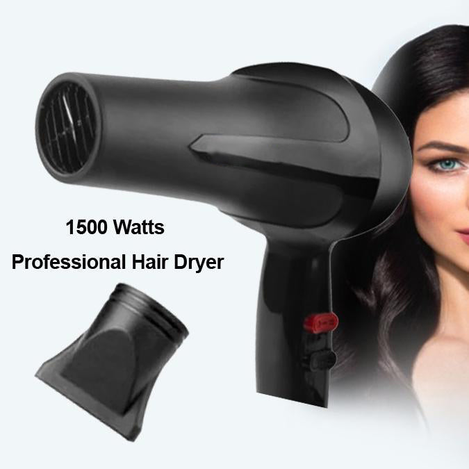 Black hair dryer with powerful motor Black hair dryer with powerful motor